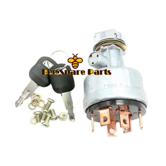 For Caterpillar Excavator CAT 307 311 312 315 317 320 Ignition Switch 6 Wires With 2 Keys 7Y-3918-Replacement Aftermarket Parts