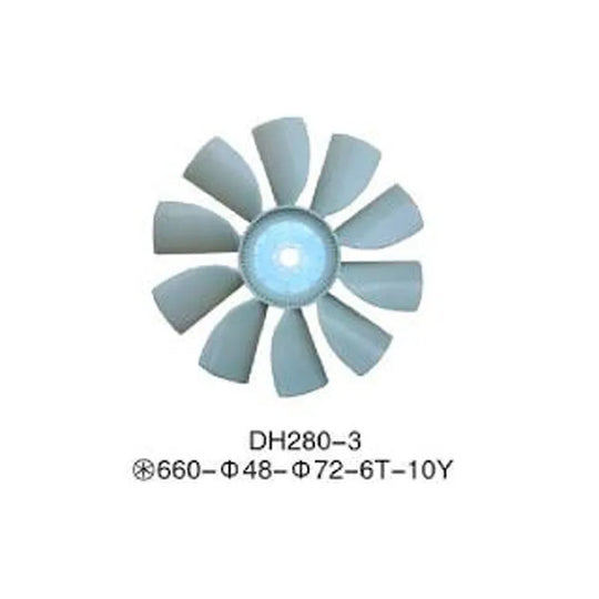 For Daewoo Excavator DH280-3 Fan Blade-BeeSpareParts