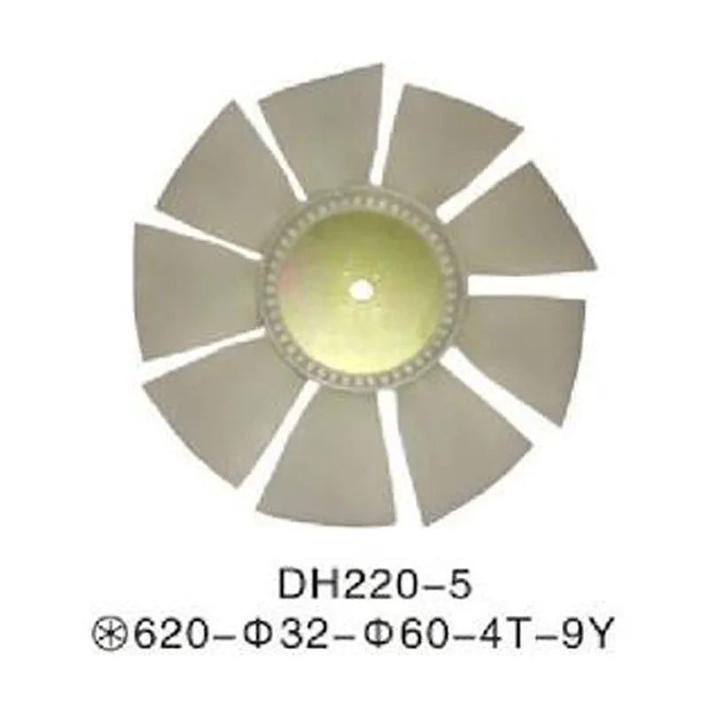 For Doosan Daewoo Excavator DH220-5 Fan Blade-BeeSpareParts