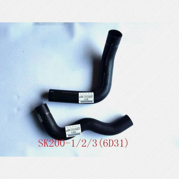For Kobelco Excavator SK200-1 SK200-3 6D31 Upper Lower Water Hose YN05P01026P1 & YN05P01025P1-BeeSpareParts