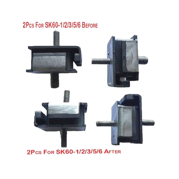 For Kobelco SK60-1 SK60-3 Engine Mounting Rubber Cushion Feet Bumper-BeeSpareParts