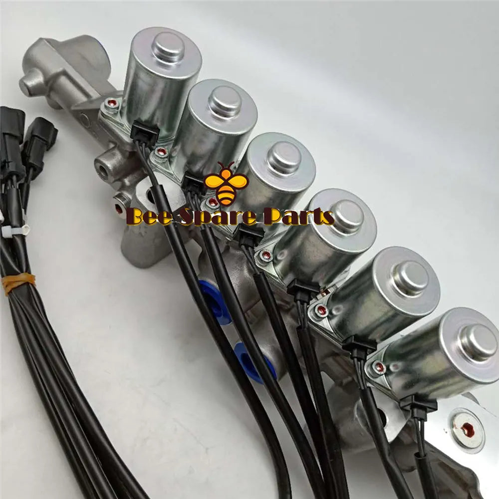 For Komatsu PC200-7 PC210-7 PC220-7 PC270-7 Excavator Solenoid Valve Group 20Y-60-31211 20Y-60-31212-BeeSpareParts