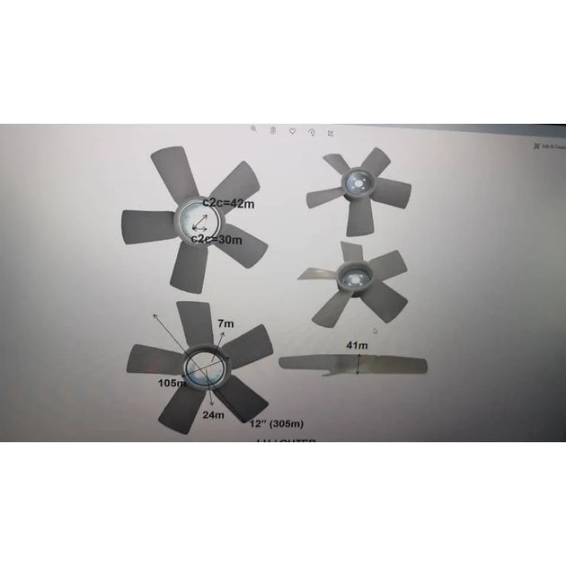 For Kubota Engine Part D722 Fan 19265-74110-Replacement Aftermarket Parts
