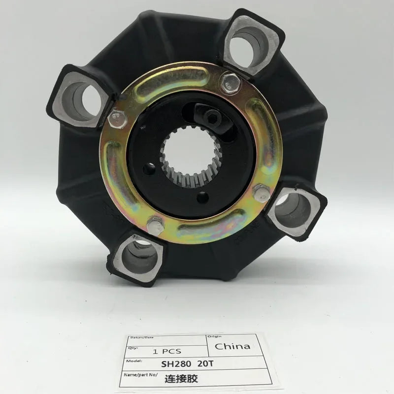 For Sumitomo SH280 Engine Hydraulic Pump Connecting Glue Coupling 20T Gear Connecting Disc Excavator Parts-BeeSpareParts