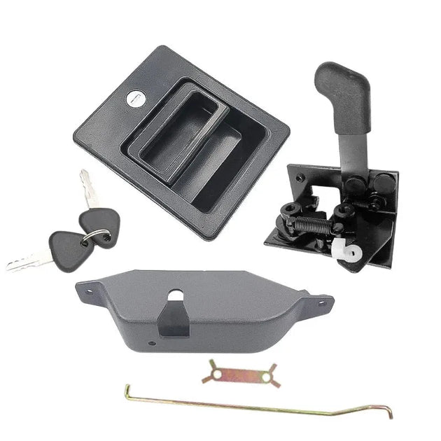 For VOLVO EC210 240 290 360 460B cab door lock assembly outside pull lock block excavator accessories-BeeSpareParts