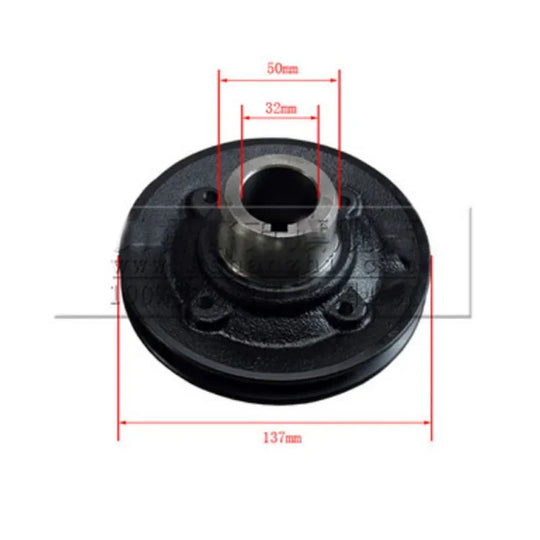 Forklift Parts Crankshaft Pulley 9-12373-605-2 For Isuzu C240 Engine 1pc-Replacement Aftermarket Parts
