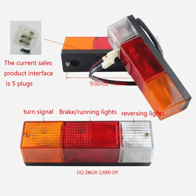 Forklift Rear Combination Light Z8620-12000 Three-color For HELI H2000/ATF2-3T-BeeSpareParts