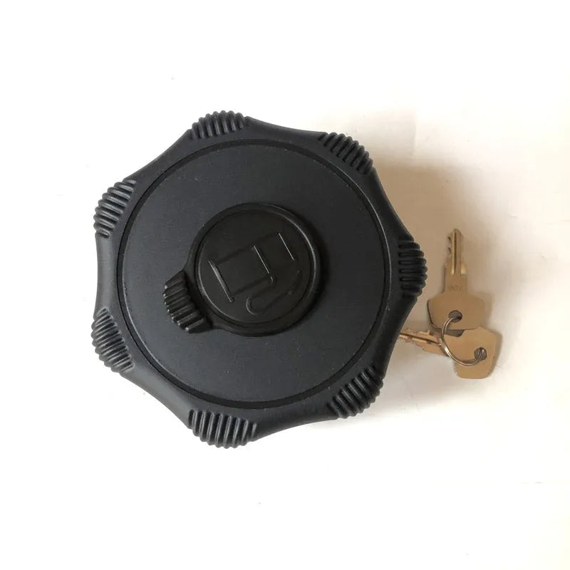 Fuel Cap 7041664 with 2 Pcs 706 keys for Heavy Equipment For Liebherr Bomag-Replacement Aftermarket Parts