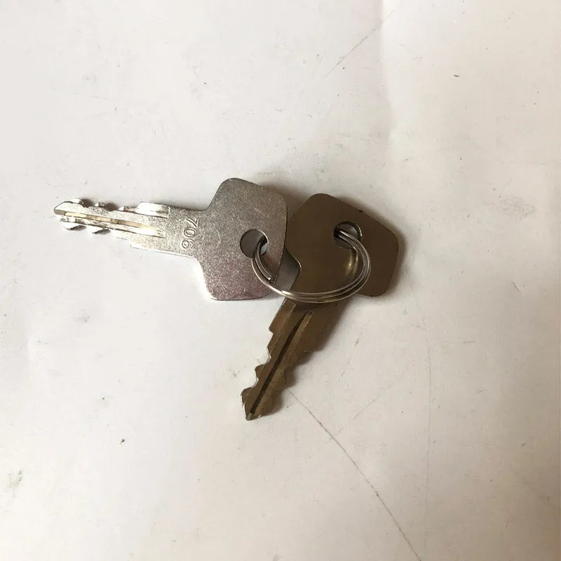 Fuel Cap 7041664 with 2 Pcs 706 keys for Heavy Equipment For Liebherr Bomag-Replacement Aftermarket Parts