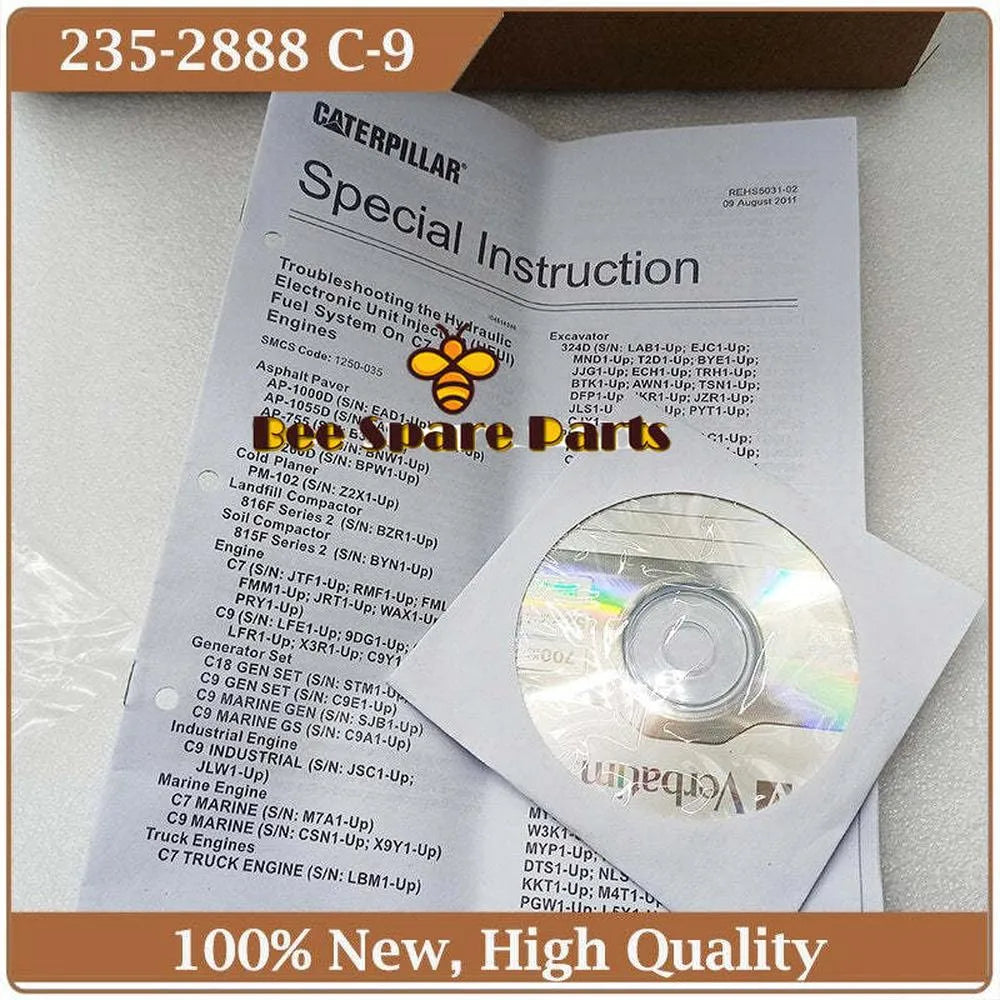 Fuel Injector 235-2888 2352888 Common Rail Injector 10R-7224 10R7224 for Caterpillar C9 C-9 Diesel Engine Parts-Replacement Aftermarket Parts