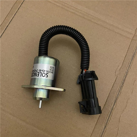 Fuel Shut Off Solenoid 6670602 for Bobcat 463 553 S70 S100-BeeSpareParts