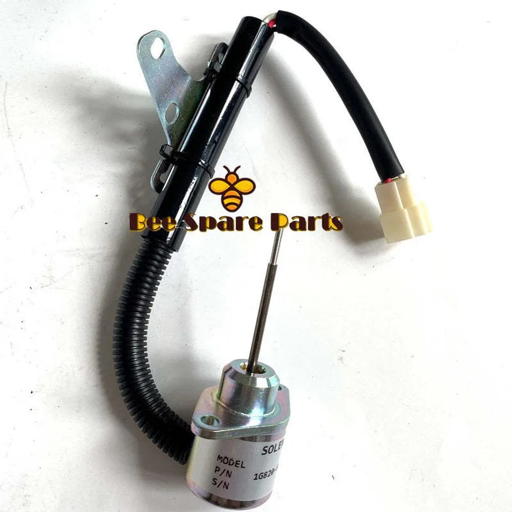 Fuel Shut Off Stop Solenoid 1E152-60011 1E15260011 for Kubota V2203 Engine-Replacement Aftermarket Parts