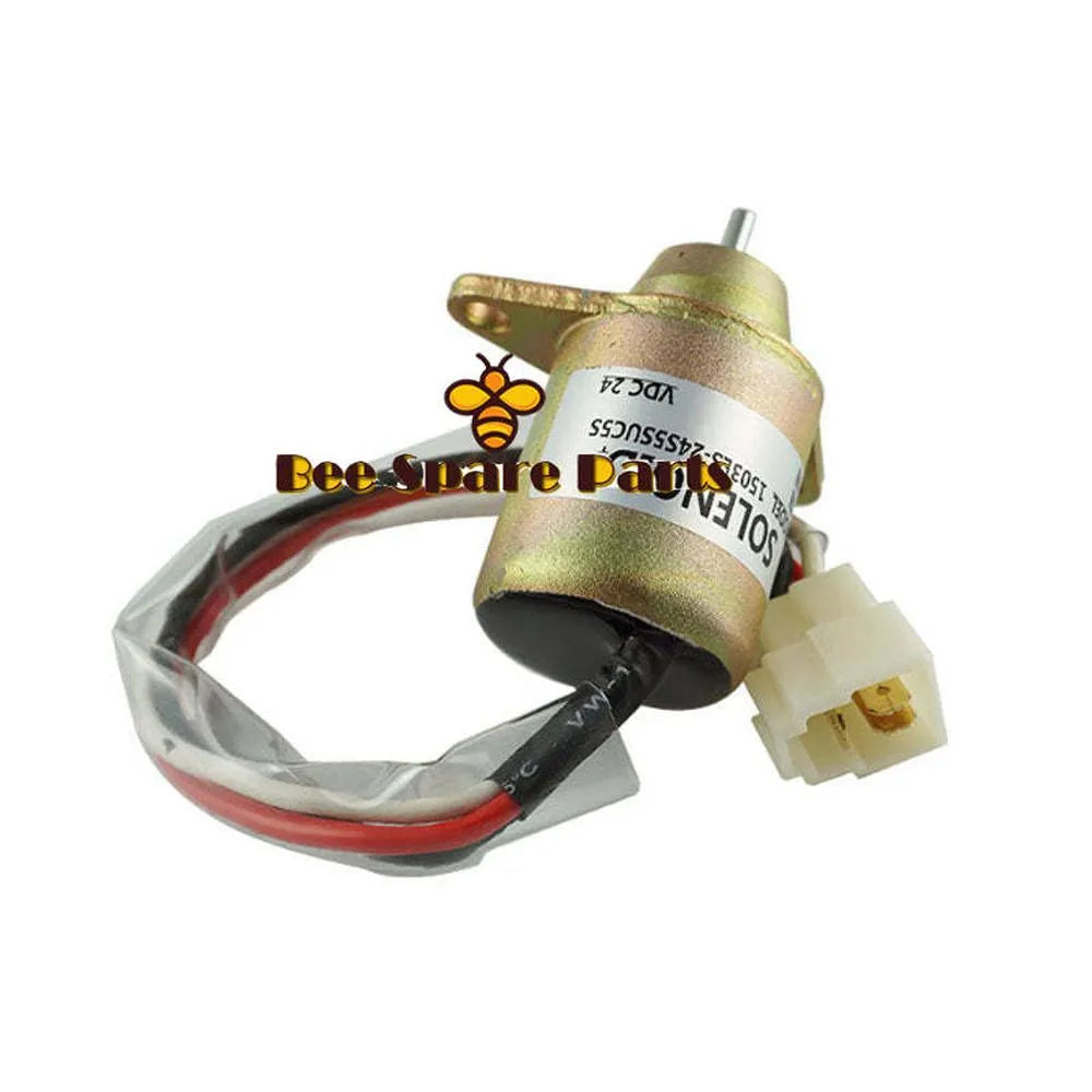 Fuel Shutoff Solenoid 129612-77940 YM129612-77940 1503ES-24S5SUC12S SA-4614-T for Yanmar 4TNV98 4TNV94-BeeSpareParts