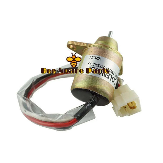 Fuel Shutoff Solenoid 129612-77940 YM129612-77940 1503ES-24S5SUC12S SA-4614-T for Yanmar 4TNV98 4TNV94-BeeSpareParts