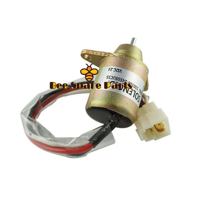 Fuel Shutoff Solenoid 129612-77940 YM129612-77940 1503ES-24S5SUC12S SA-4614-T for Yanmar 4TNV98 4TNV94-BeeSpareParts