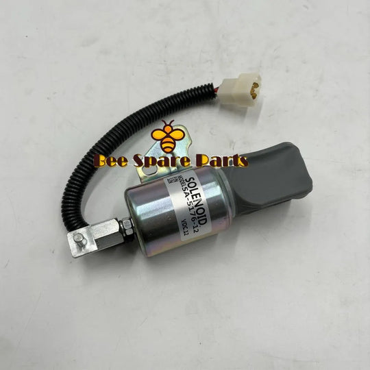 Fuel Shutoff Solenoid SA-5176-12 1756ES-12SUC5B1S5 12V for Kubota D722 D902 Z482 Engine-Replacement Aftermarket Parts