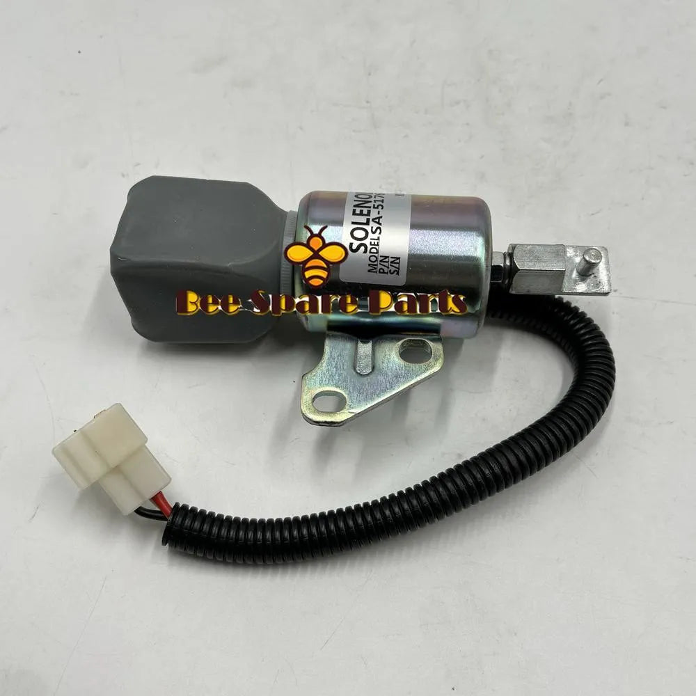 Fuel Shutoff Solenoid SA-5176-12 1756ES-12SUC5B1S5 12V for Kubota D722 D902 Z482 Engine-Replacement Aftermarket Parts