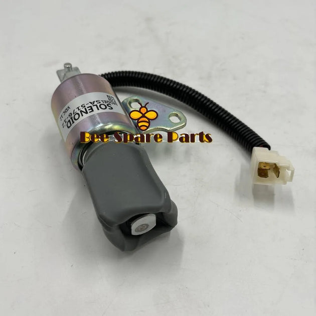 Fuel Shutoff Solenoid SA-5176-12 1756ES-12SUC5B1S5 12V for Kubota D722 D902 Z482 Engine-Replacement Aftermarket Parts
