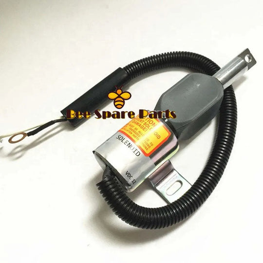 Fuel stop solenoid 185208 Mustang MTL20 Track Loader Gehl CTL70 Isuzu 4JG1-TPA-Replacement Aftermarket Parts