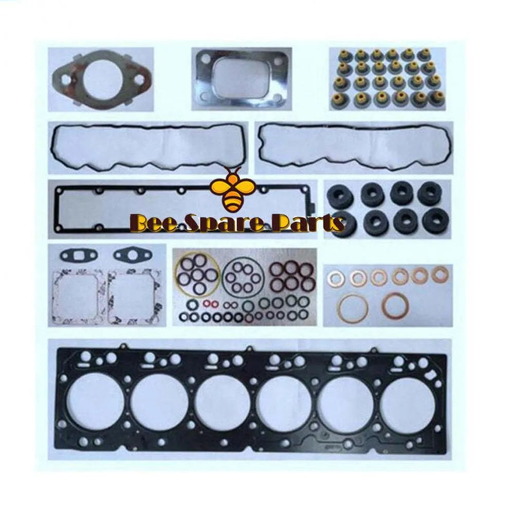 Full Gasket Set Kit for Komatsu 6D107 S6D107 Engine PC200-8 PC240-8 Excavator-BeeSpareParts
