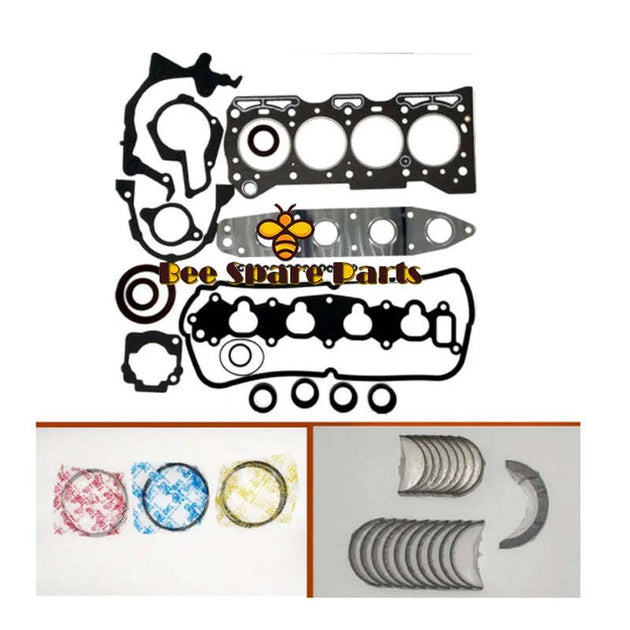 G16B Full gasket SET kit main con rod bearing piston ring for SUZUKI ESCUDO CULTUS BALENO ESTEEM VITARA GRAND X-90 SWIFT 1.6L-BeeSpareParts