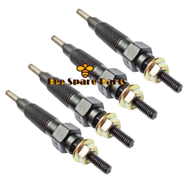 Glow Plug 32A66-04101 4PCS 12V for Mitsubishi S4Q2 S4S Engine Forklift F18B FD28 FD35A-BeeSpareParts