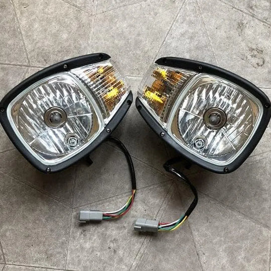 Head Light Assembly Right & Left 7164373 7164374 Fit For Bobcat Loader T2250 T2556 T2566-BeeSpareParts