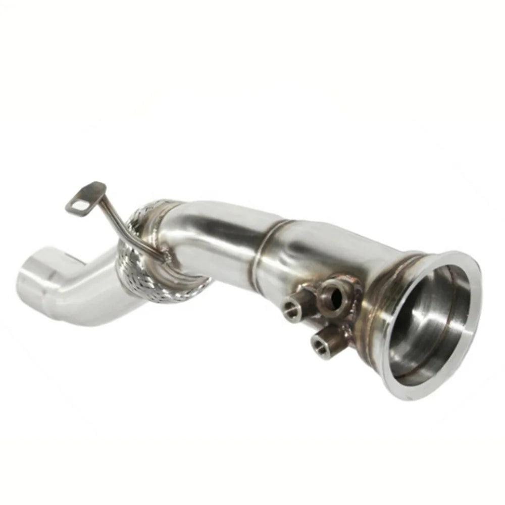High Performance Stainless Steel Car Exhaust Pipe for BMW E90 E60 330D 325D 530D M57N2 DPFF PFF Turbo Exhaust Manifold Downcomer-BeeSpareParts