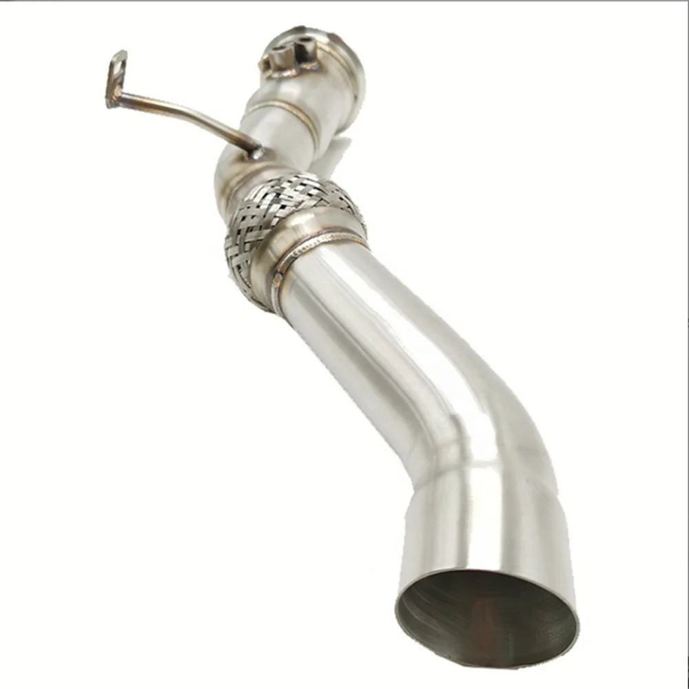 High Performance Stainless Steel Car Exhaust Pipe for BMW E90 E60 330D 325D 530D M57N2 DPFF PFF Turbo Exhaust Manifold Downcomer-Replacement Aftermarket Parts