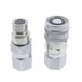 Hydraulic Flat Face Coupler Kit AT312470 KV14216 for John Deere 240 328 332 320D-BeeSpareParts