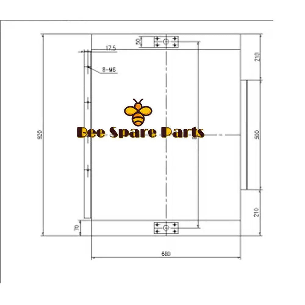 Hydraulic Oil Cooler 17424913 for Volvo Excavator EC120D EC140D-Replacement Aftermarket Parts
