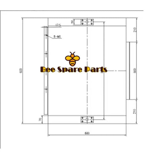 Hydraulic Oil Cooler 17424913 for Volvo Excavator EC120D EC140D-Replacement Aftermarket Parts