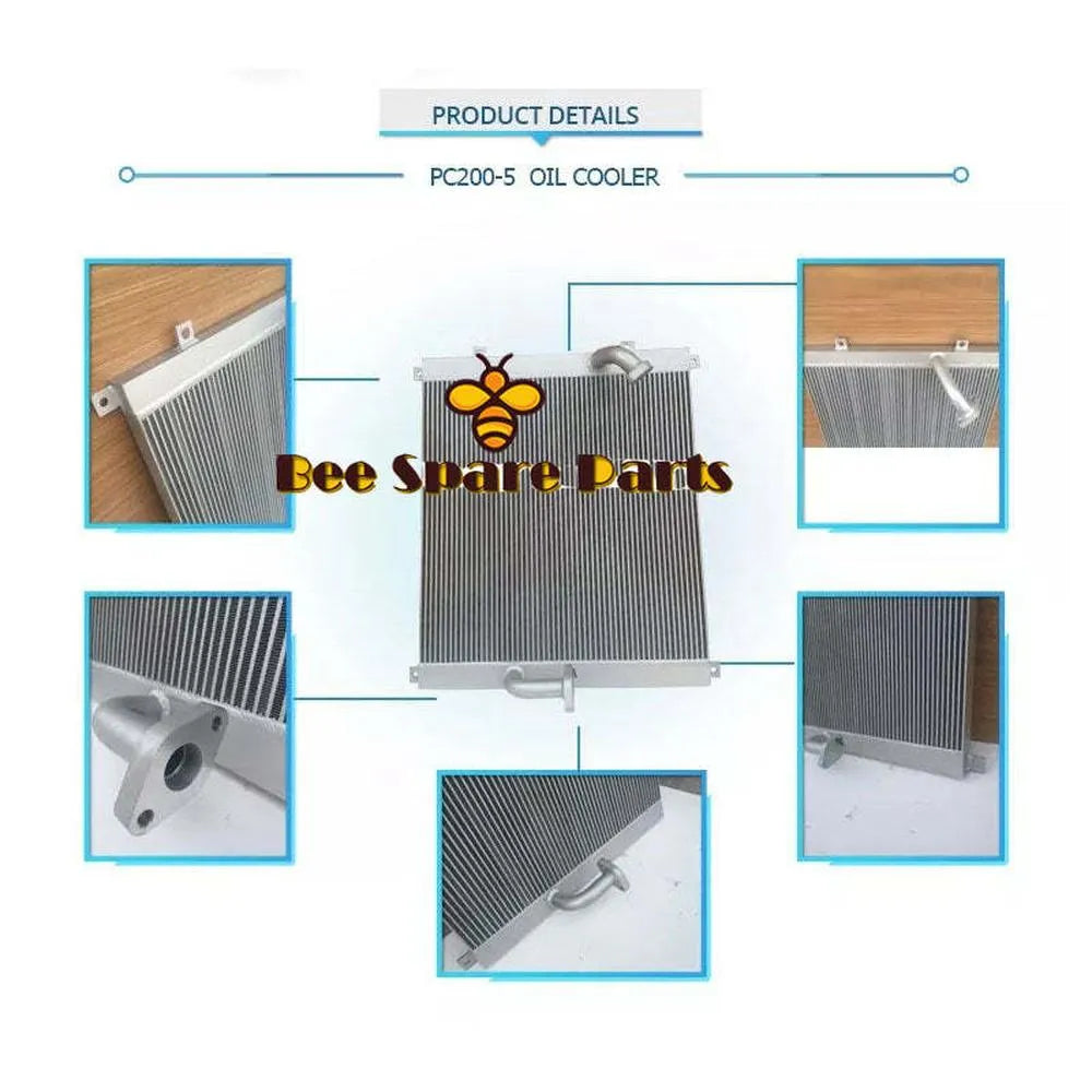 Hydraulic Oil Cooler 206-03-51121 2060351121 for Komatsu Excavator PC200-5 PC200LC-5 Engine 6D95-BeeSpareParts