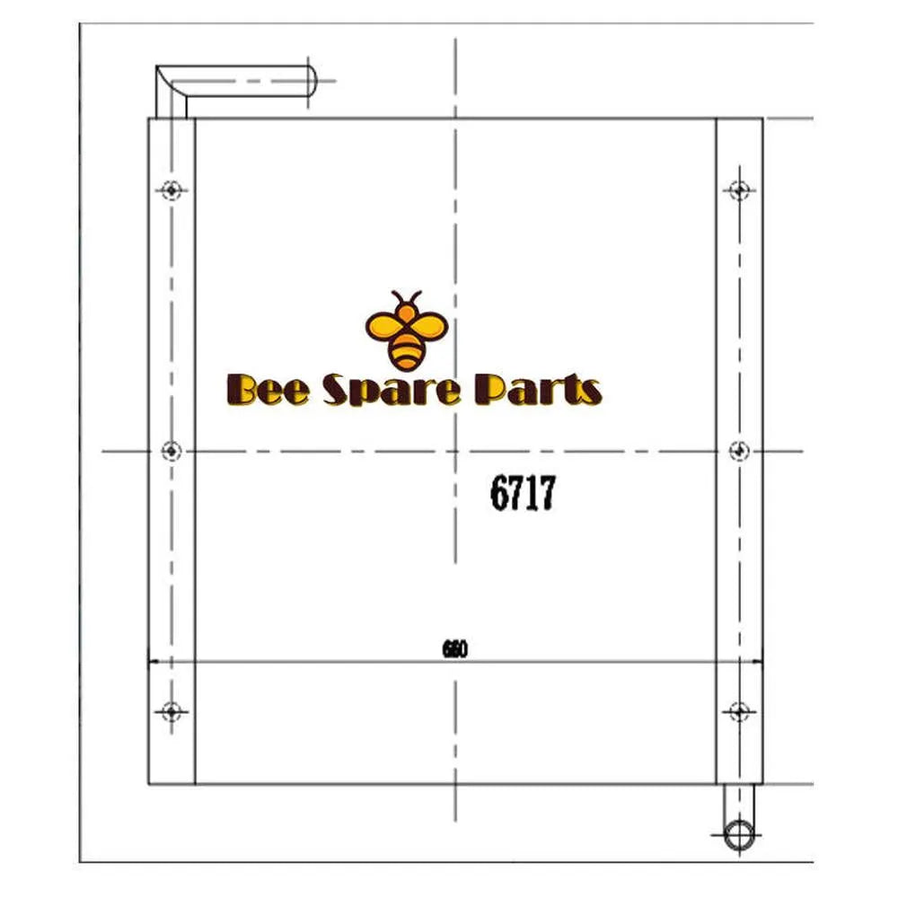 Hydraulic Oil Cooler for Kobelco Excavator SK120-5 SK100-5-BeeSpareParts