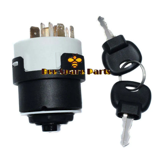 Ignition Start Switch With Key A187614 P2741618 for CASE 5140 4210 4230 4240 5230 3220 5240 3230 5250 5130 125B 220B-BeeSpareParts