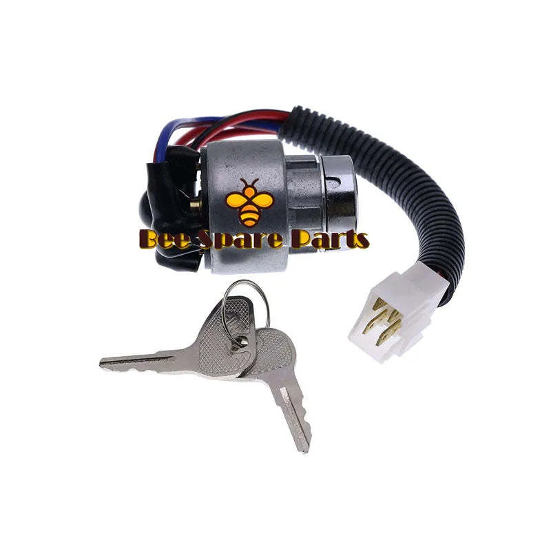 Ignition Starter Switch TC020-31820 TC020-31822 3 Position 5 Connection termial Compatible with Kubota B2150 M6800 M4900 BX2200 L2501D L2600F L2800F L3000F L3200F L4400F L4600H MX4700F-Replacement Aftermarket Parts