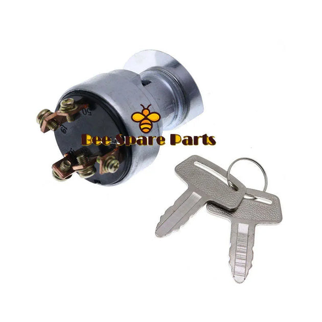 Ignition Starter Switch With Key 1E013-63590 183827 for Hyundai 7-Series Skid Steer Loader HSL800-7 HSL850-7-Replacement Aftermarket Parts