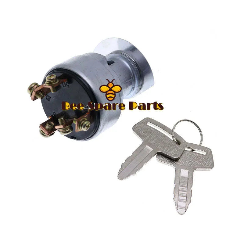 Ignition Starter Switch With Key 1E013-63590 183827 for Hyundai 7-Series Skid Steer Loader HSL800-7 HSL850-7-Replacement Aftermarket Parts
