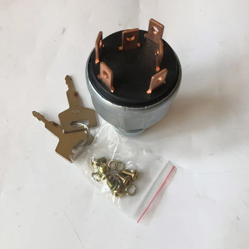 Ignition Switch 17001-00023 17001-00052 17001-00072 for Takeuchi Excavator TL130 TL150 TB125 TB135 TB145 TB175 TB228 TB235 TB250-Replacement Aftermarket Parts