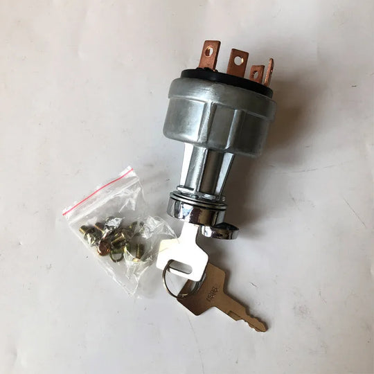 Ignition Switch 17001-00023 17001-00052 17001-00072 for Takeuchi Excavator TL130 TL150 TB125 TB135 TB145 TB175 TB228 TB235 TB250-Replacement Aftermarket Parts