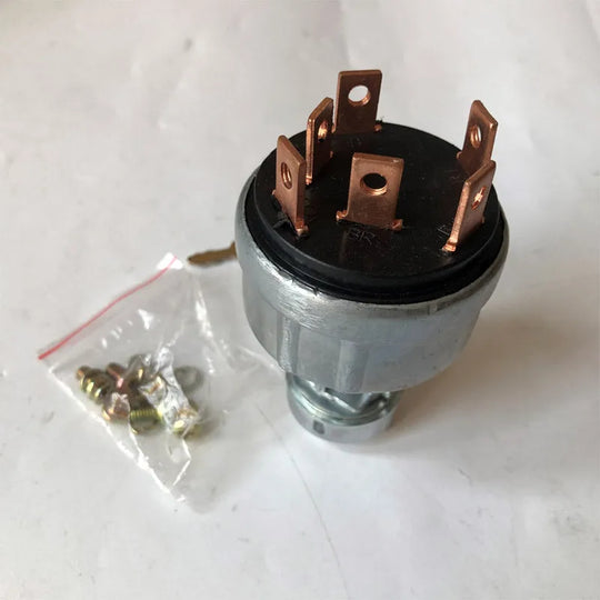 Ignition Switch 17001-00023 17001-00052 17001-00072 for Takeuchi Excavator TL130 TL150 TB125 TB135 TB145 TB175 TB228 TB235 TB250-Replacement Aftermarket Parts