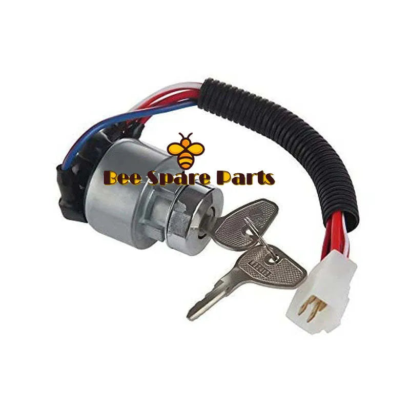 Ignition Switch 38180-31800 with 2 Keys for Kubota Tractor L1802 L2002 L2202-Replacement Aftermarket Parts