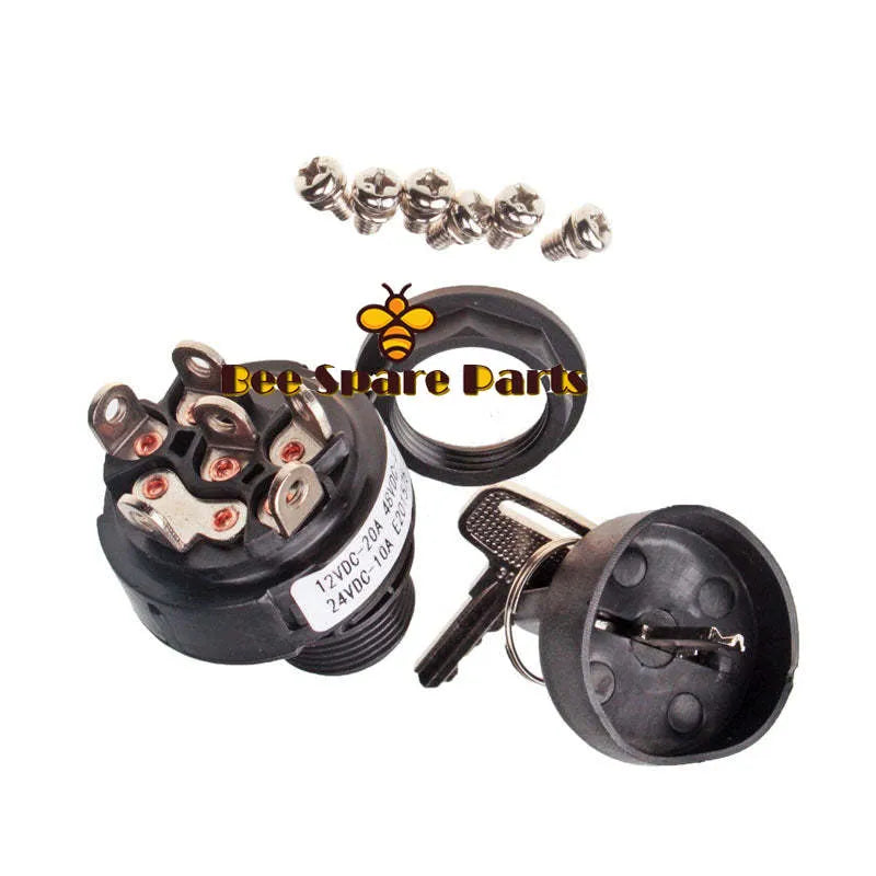 Ignition Switch 96008-SGT 96008-S for Genie S-40 S-45 S-60 S-65 S-80 TMZ-34/19 TZ-50/30 GR-12 GR-15 GS-1530 GS-2032 GS-3268 GS-5390 QS-12W-BeeSpareParts