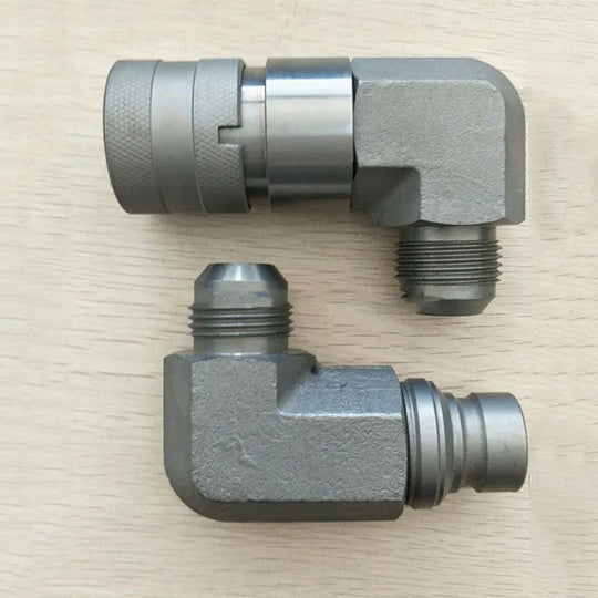 Male Female Hydraulic Flat Coupler 7246795 7246781 for Bobcat Skid Steer Loader-BeeSpareParts
