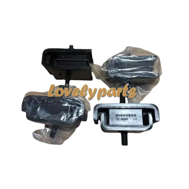 Mounting Rubber Cushion Set 4624866 4641027 for Isuzu Engine 4HK1 4JJ1 Hitachi Excavator ZX200-3 ZX210K-3 ZX220W-3-Replacement Aftermarket Parts