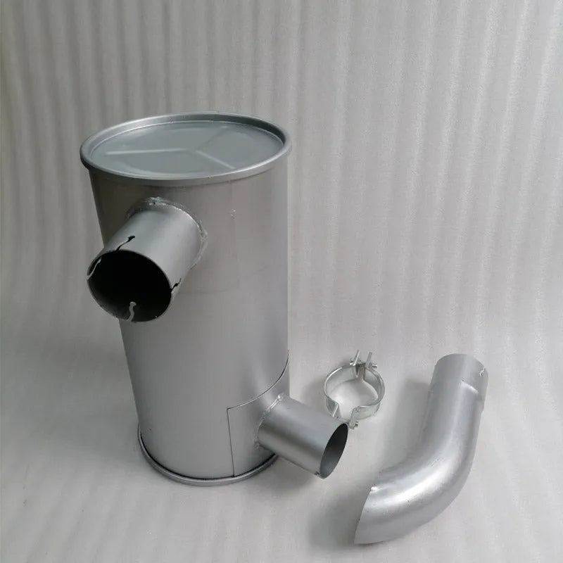 Muffler 6732-11-5840 6732-11-5550 for Komatsu Excavator PC100-6 PC120-6 PC130-6 PC128UU-1 PC128US-1 PC128UU-2 Engine 4D102-Replacement Aftermarket Parts