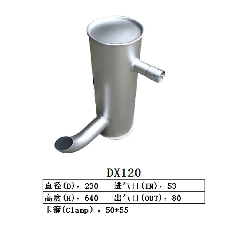 Muffler for Doosan Daewoo Excavator DX120-BeeSpareParts