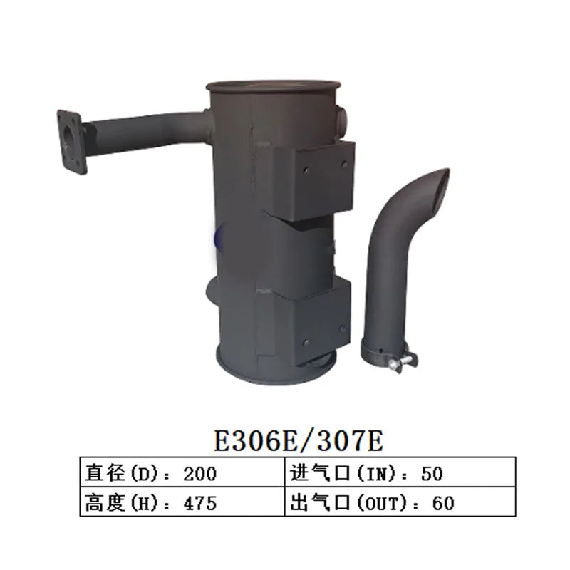 Muffler Silencer for Caterpillar CAT Excavator E306E E307E-Replacement Aftermarket Parts