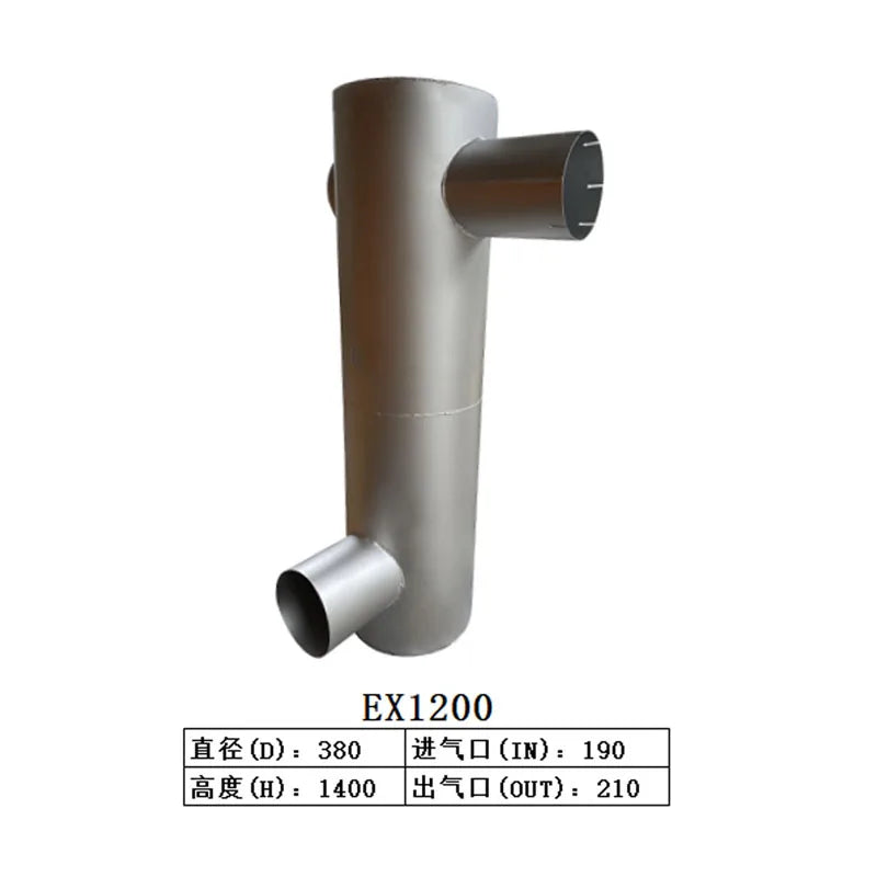 Muffler Silencer for Hitachi Excavator EX1200-Replacement Aftermarket Parts