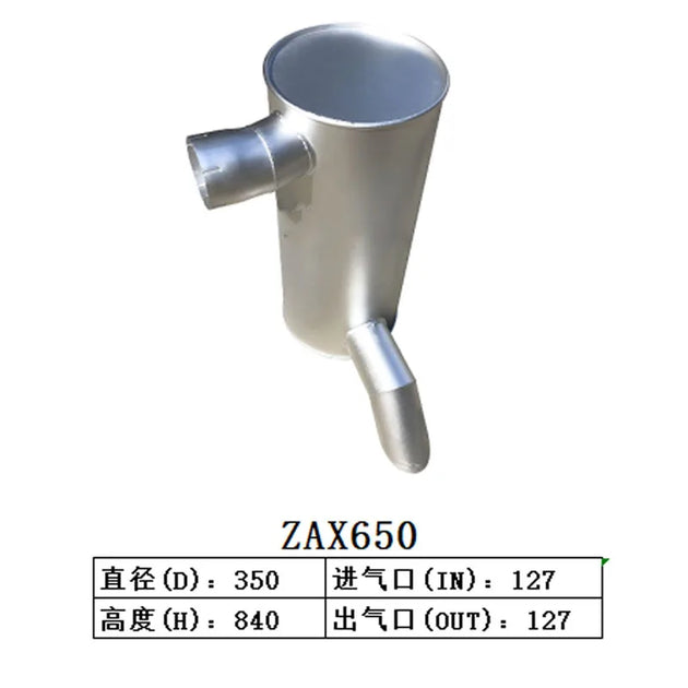 Muffler Silencer for Hitachi Excavator ZAX650-Replacement Aftermarket Parts